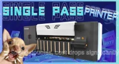 One-click Upload,images Quick Chang! Digital UV Single Pass Printer